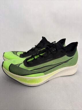 Nike Zoom Fly 3 -Mens US 14-Runners Trainers - Neon Green - AT8240-300